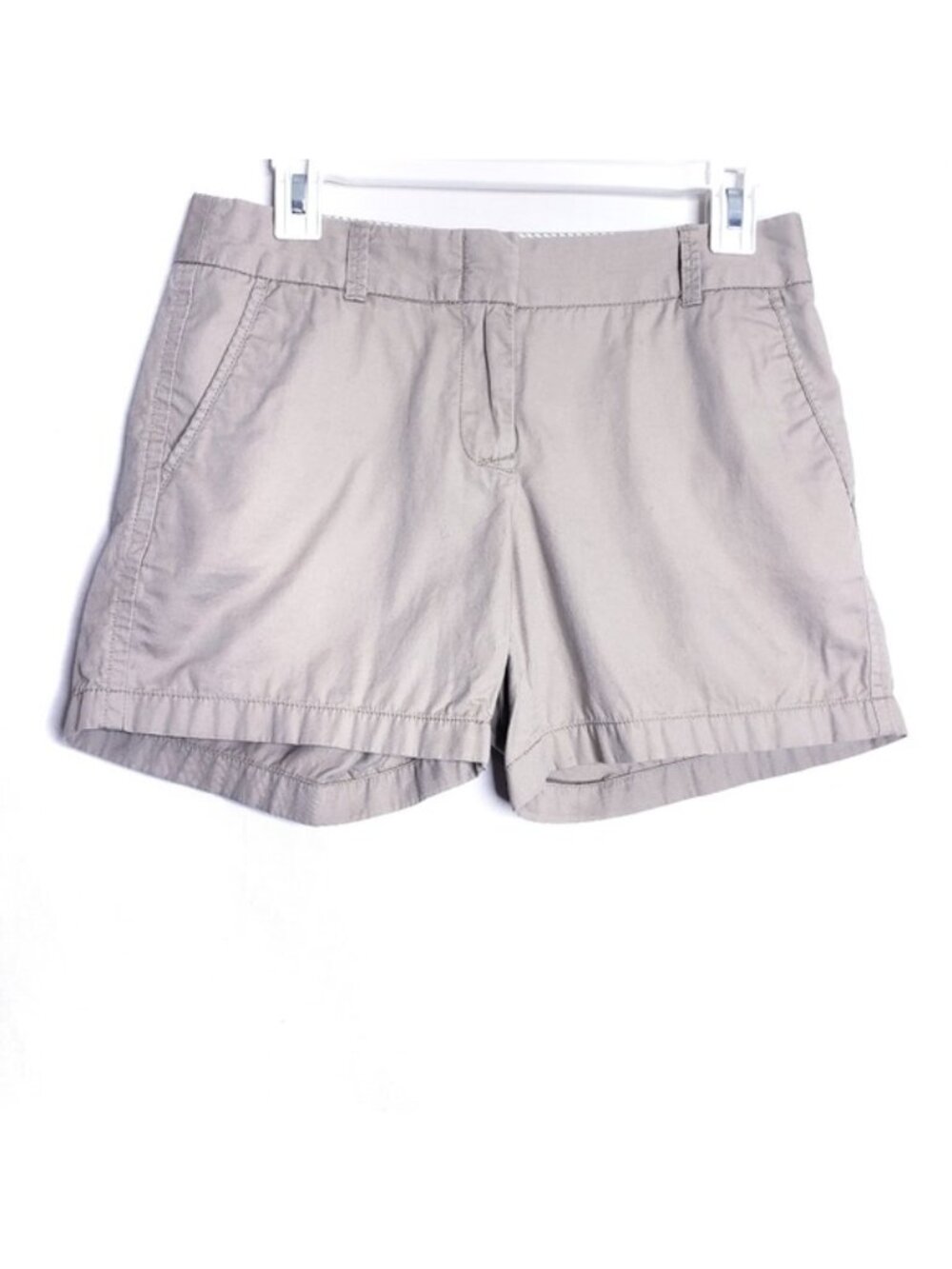 J. Crew Women's Taupe Casual Cotton Bermuda Shorts